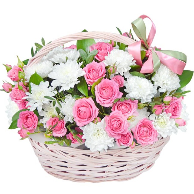Букет цветов "Корзина Кэролайн" Букет цветов "Корзина Кэролайн"